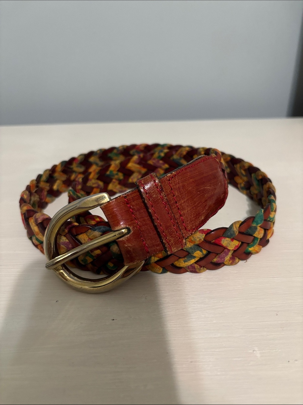 Vintage Escada Belt 38 Braided Made in Italy